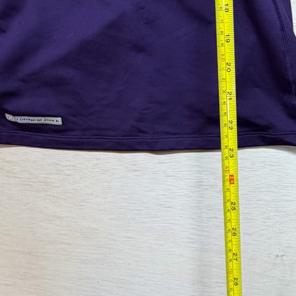 Under Armour Cold Gear Mock Turtleneck Shirt Women’s Medium Purple Compression - Picture 5 of 7